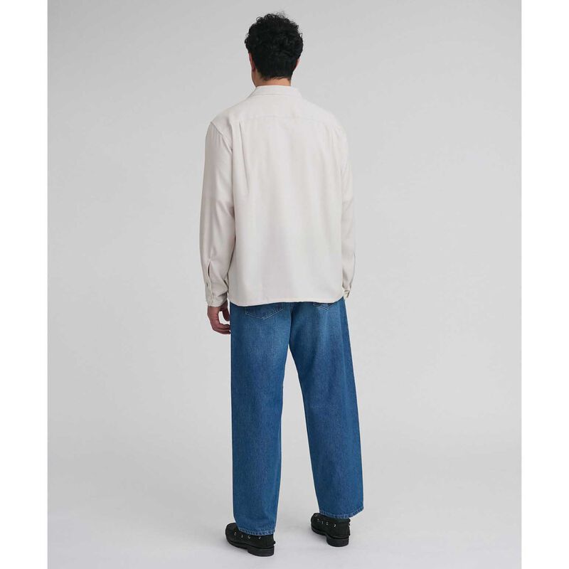 Saturdays NYC Marco Peach Skin Long Sleeve Shirt image number 1